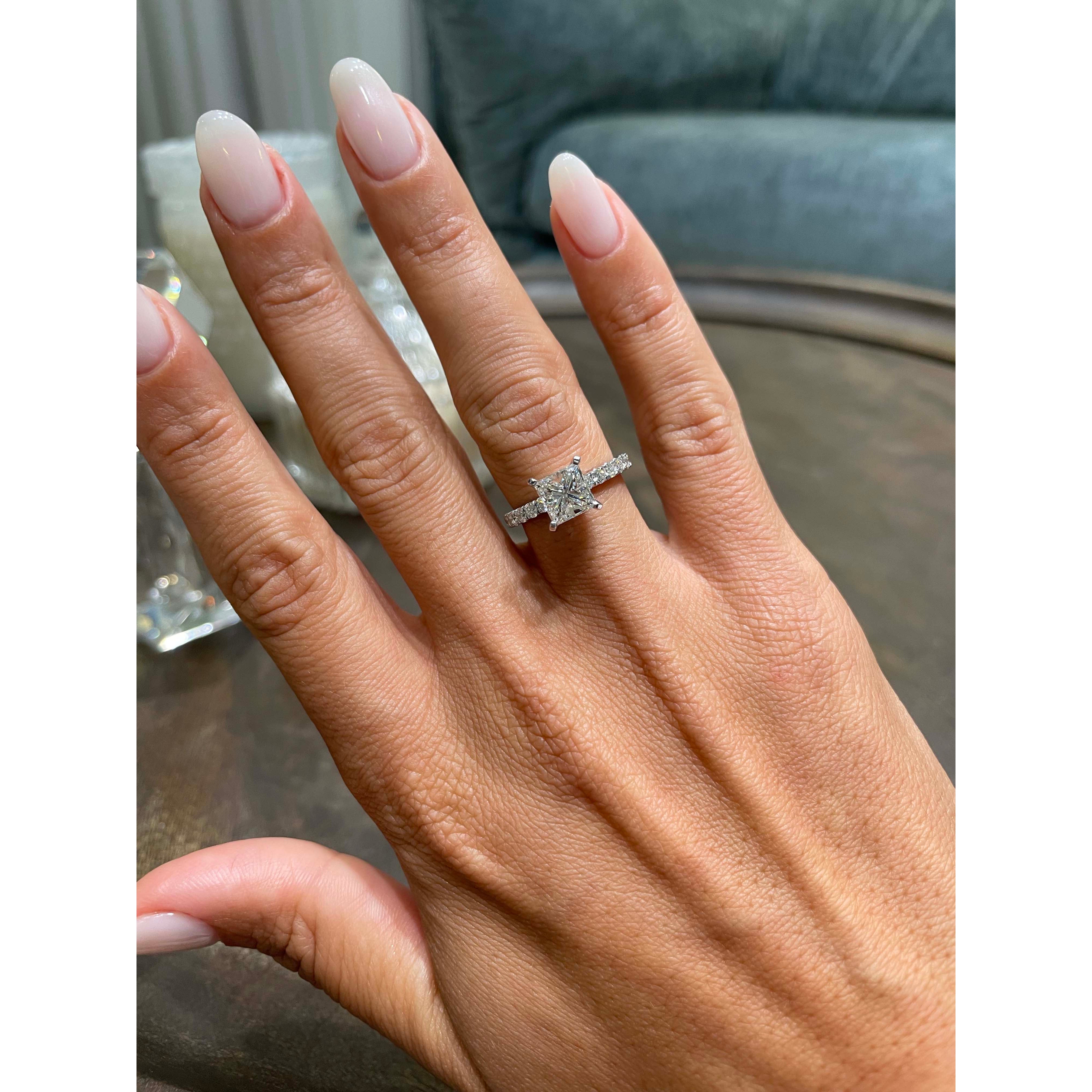 Blair Moissanite & Diamond Ring -Platinum、mySite、hinf8tx79