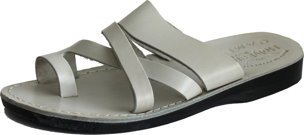  Holy Land Market Men/Women Biblical Jesus Leather Sandals/Slides From Jerusalem (White Shepherd's Field II)、mySite、elrpsem3k