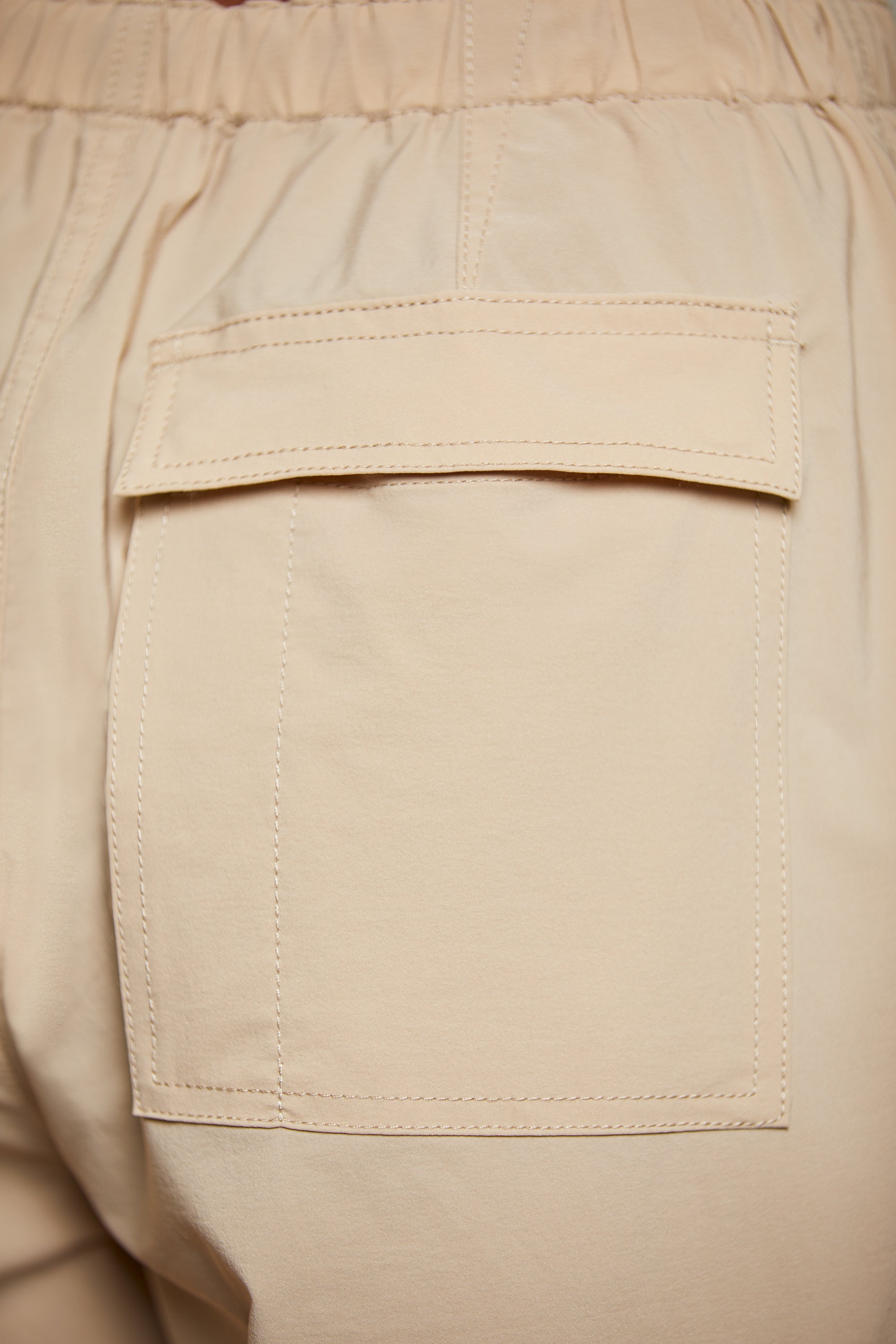 Wide Leg Cargo Trousers in Beige、mySite、solidvoid