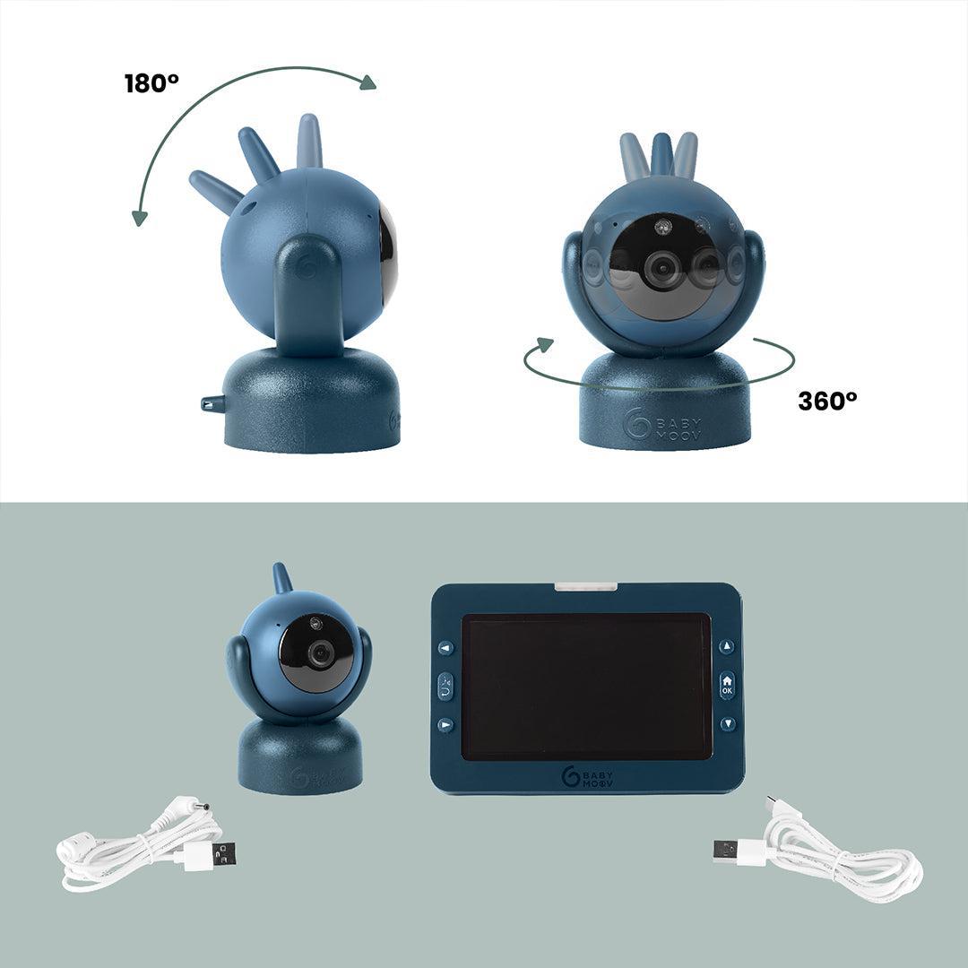  Babymoov YOO MASTER PLUS HD Motorised video babymonitor, screen 5 - Blue、mySite、merchandisen