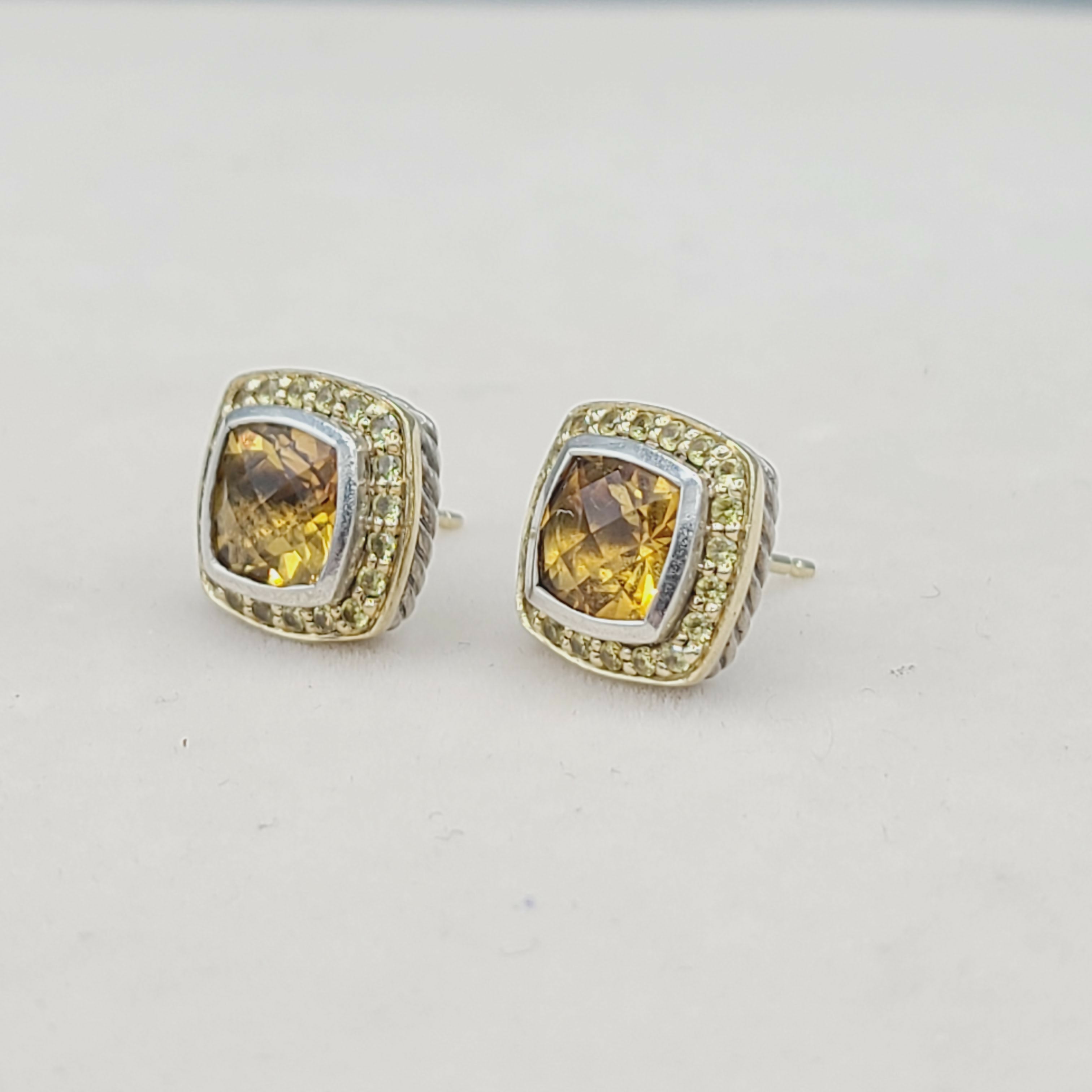 David Yurman Albion Candy Earrings Citrine & Yellow Sapphire、mySite、hinf8tx79