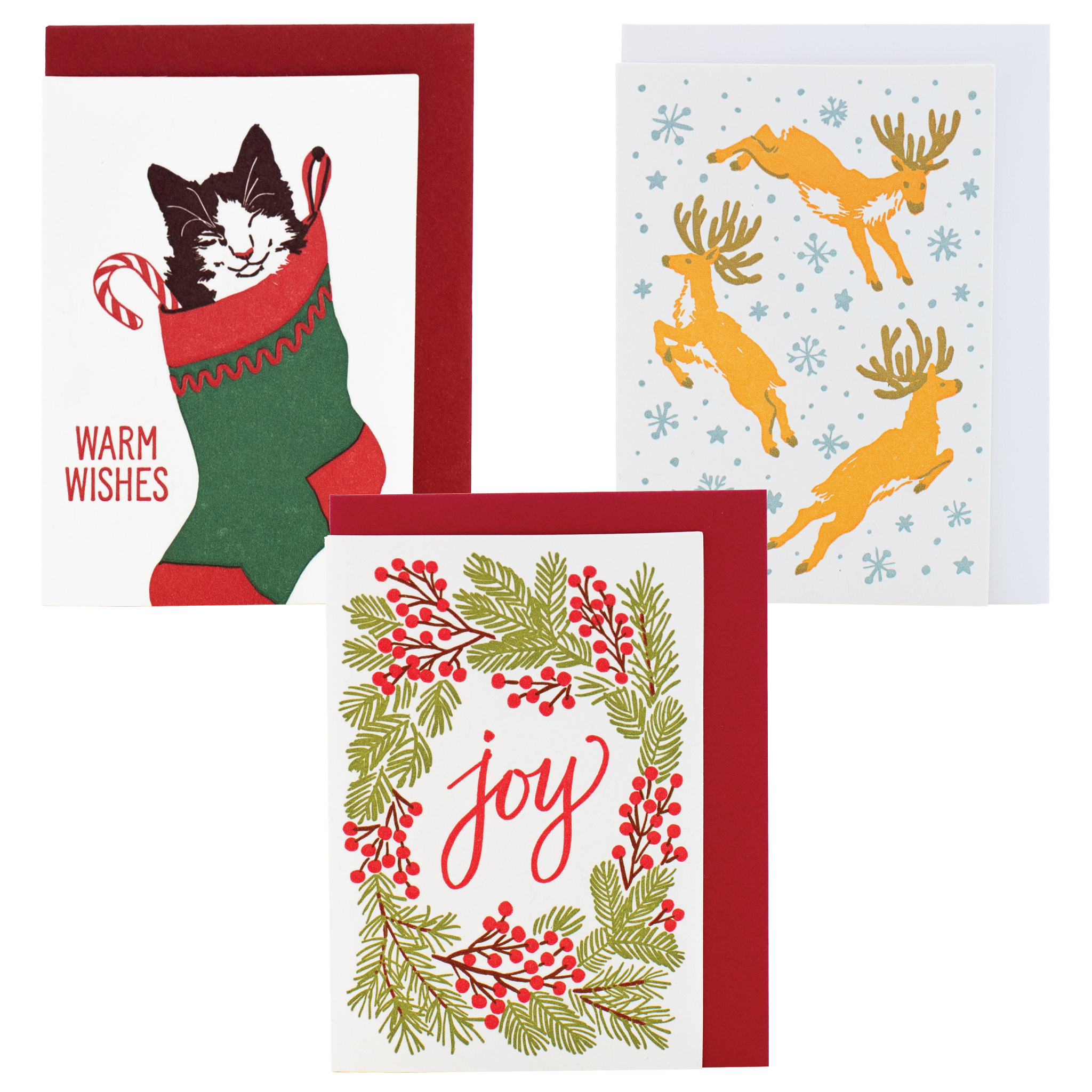 Smudge Ink - Assorted Mini Christmas Enclosure Card Set、mySite、garagedoors4me