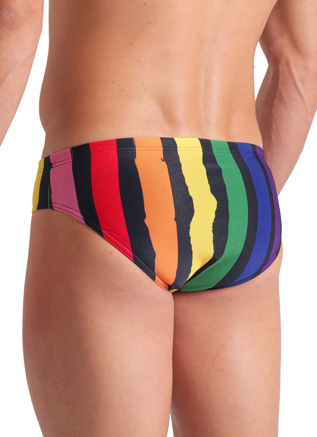 Arena Men's Painters Stripe Brief Swimsuit、mySite、noshort