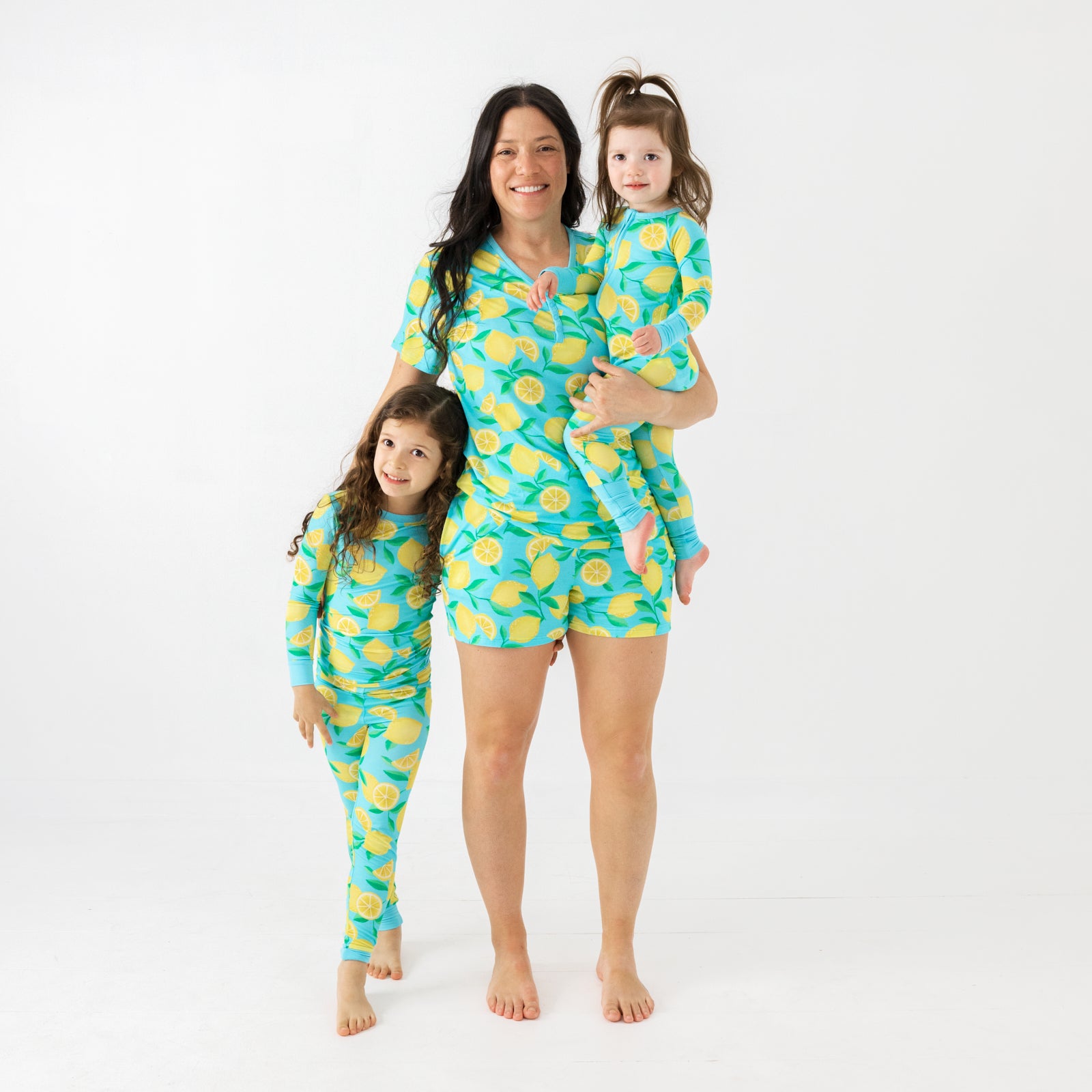  Blue Sunny Citrus Women's Short Sleeve Pajama Top、mySite、layawaytickets