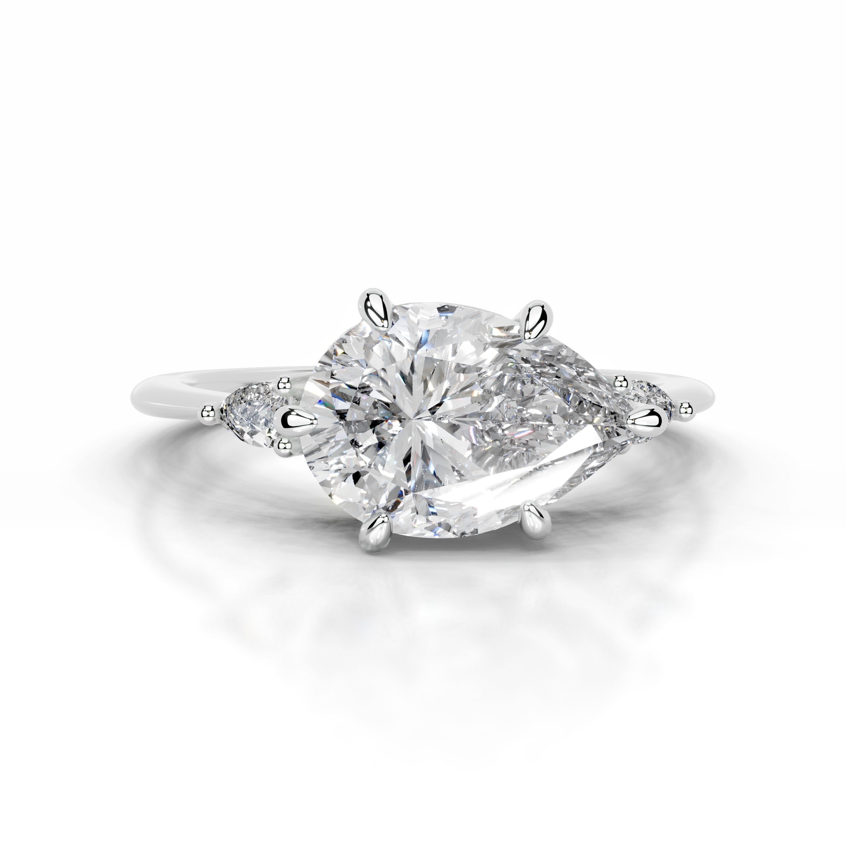 Maura Diamond Engagement Ring - 18K White Gold、mySite、hinf8tx79