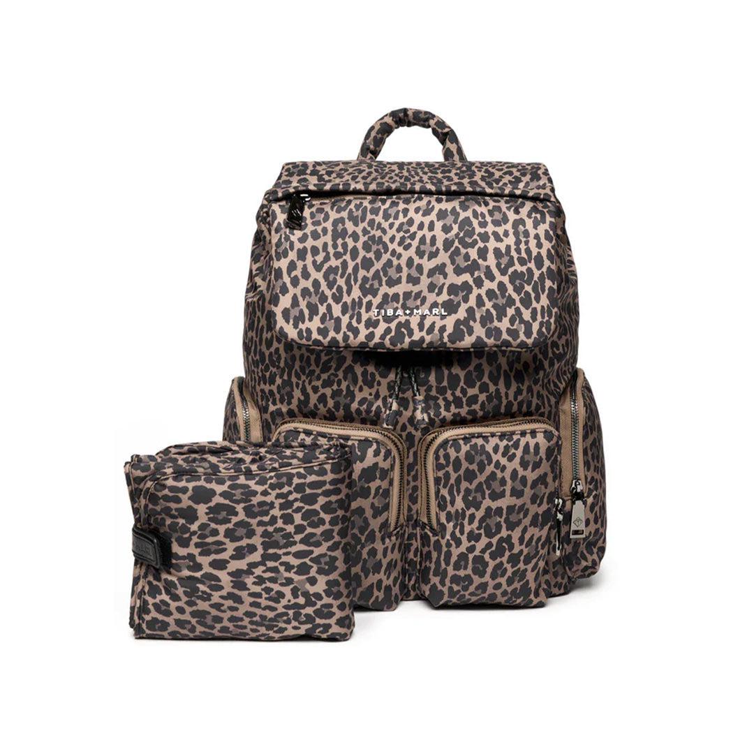  Tiba + Marl Alto Changing Backpack - Tonal Brown Leopard、mySite、merchandisen
