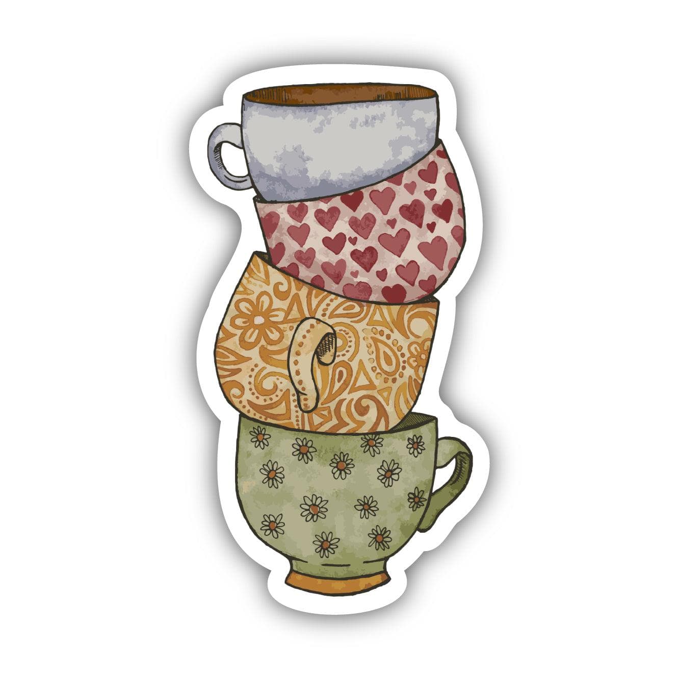  Coffee Mug Tower Coffee Sticker、mySite、elrpsem3k