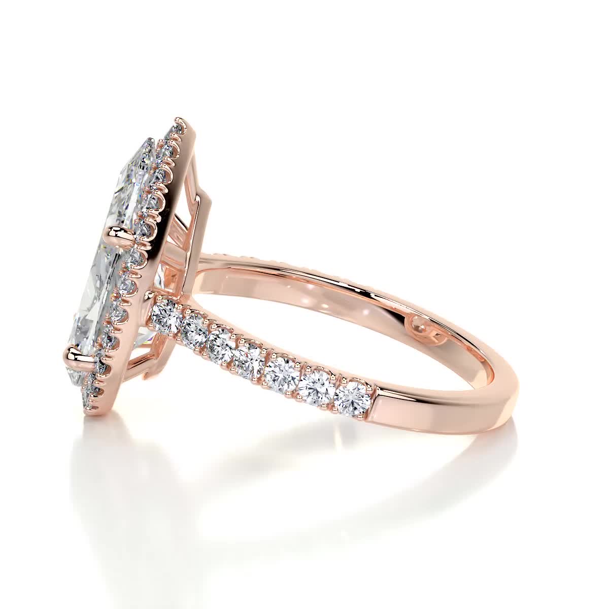 Sophia Lab Grown Diamond Ring -14K Rose Gold、mySite、hinf8tx79