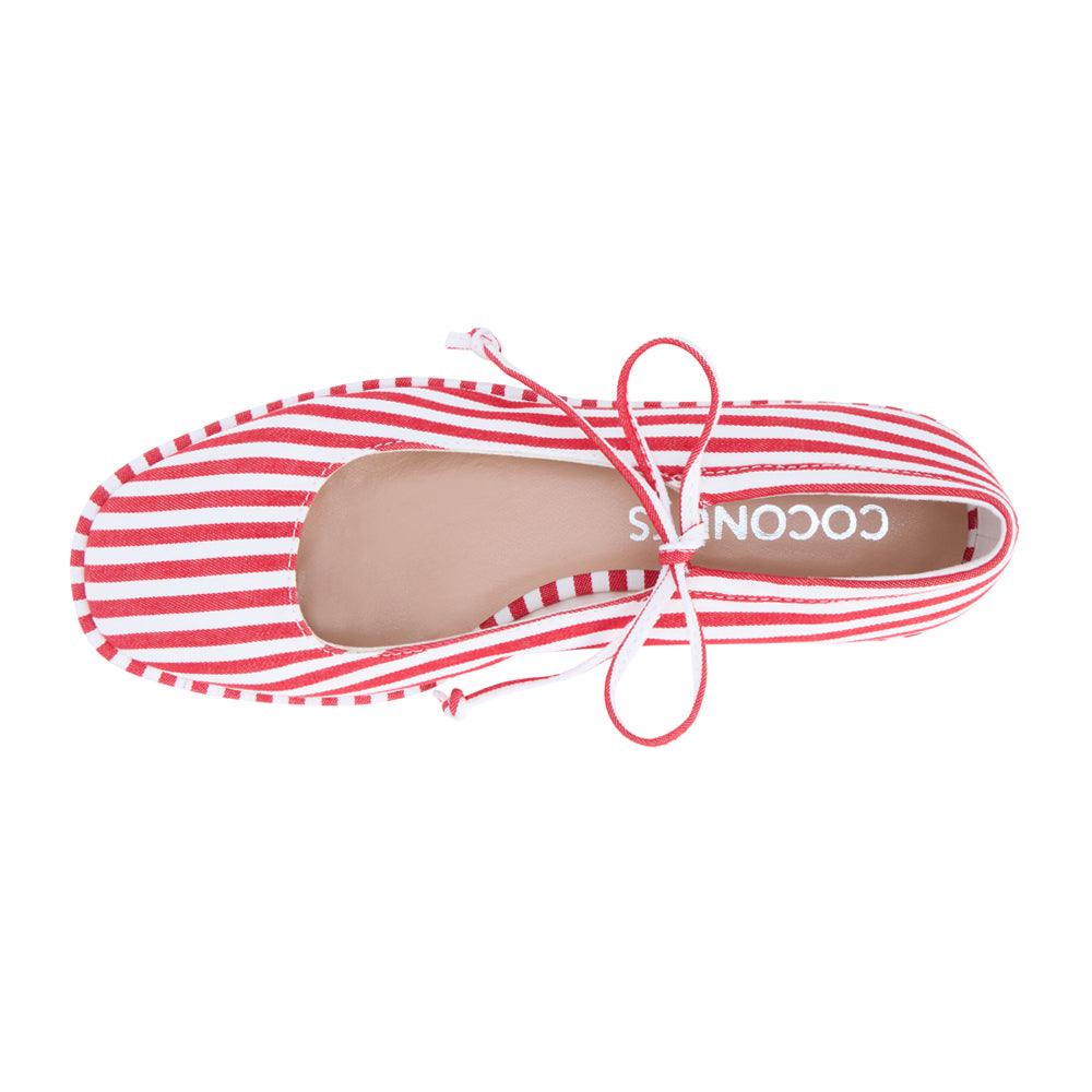 Gerry Striped Mary Jane Ballet Flats、mySite、gtrtttuynbv