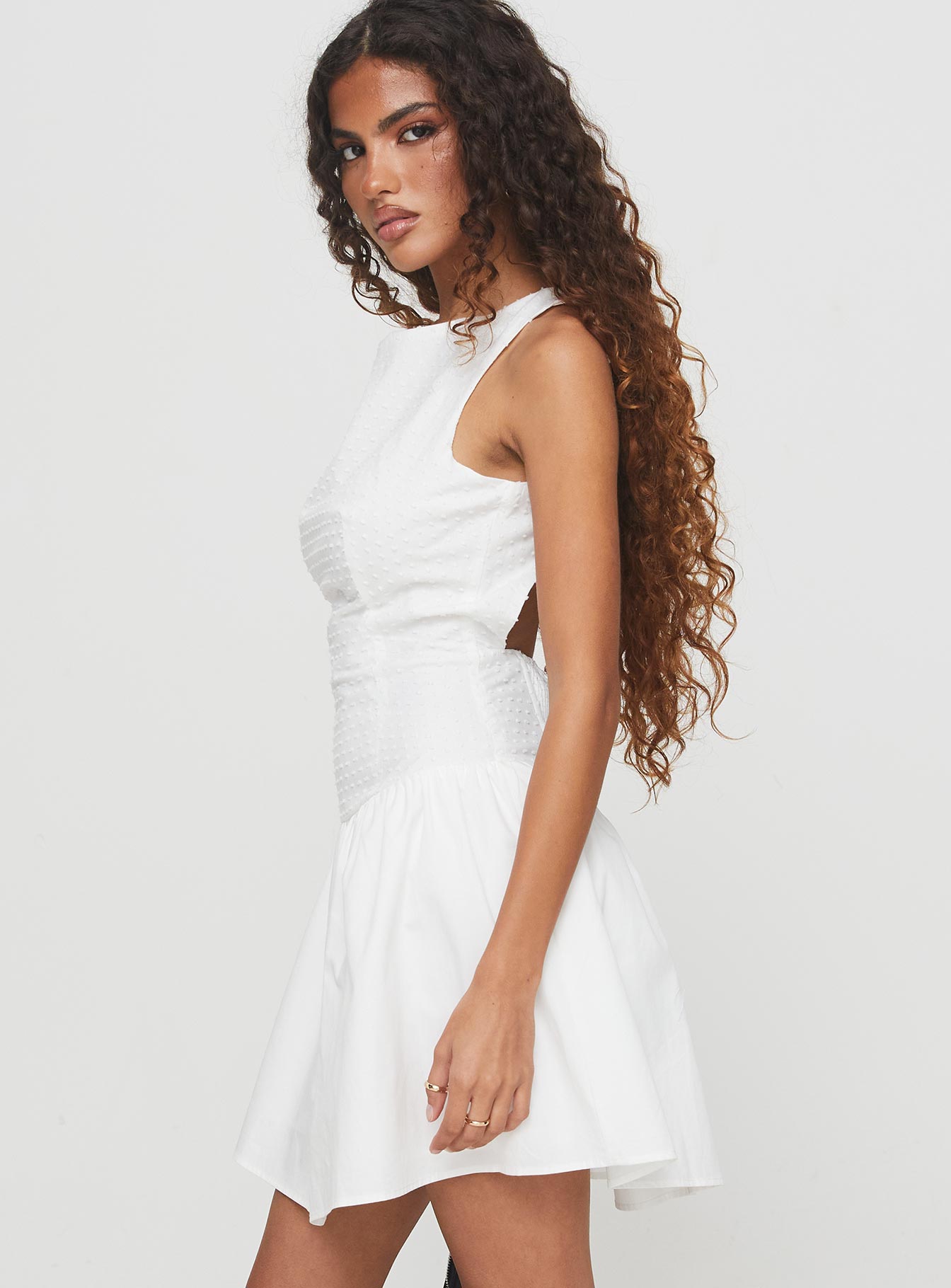 Square It Mini Dress White、mySite、solidvoid