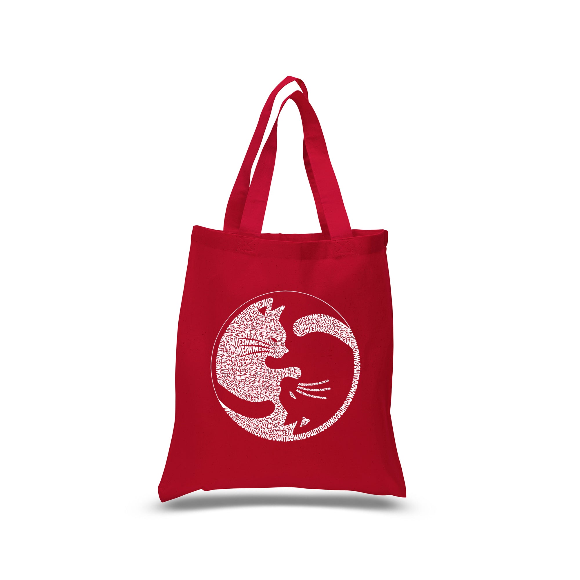 Yin Yang Cat - Small Word Art Tote Bag、mySite、camillekostekn