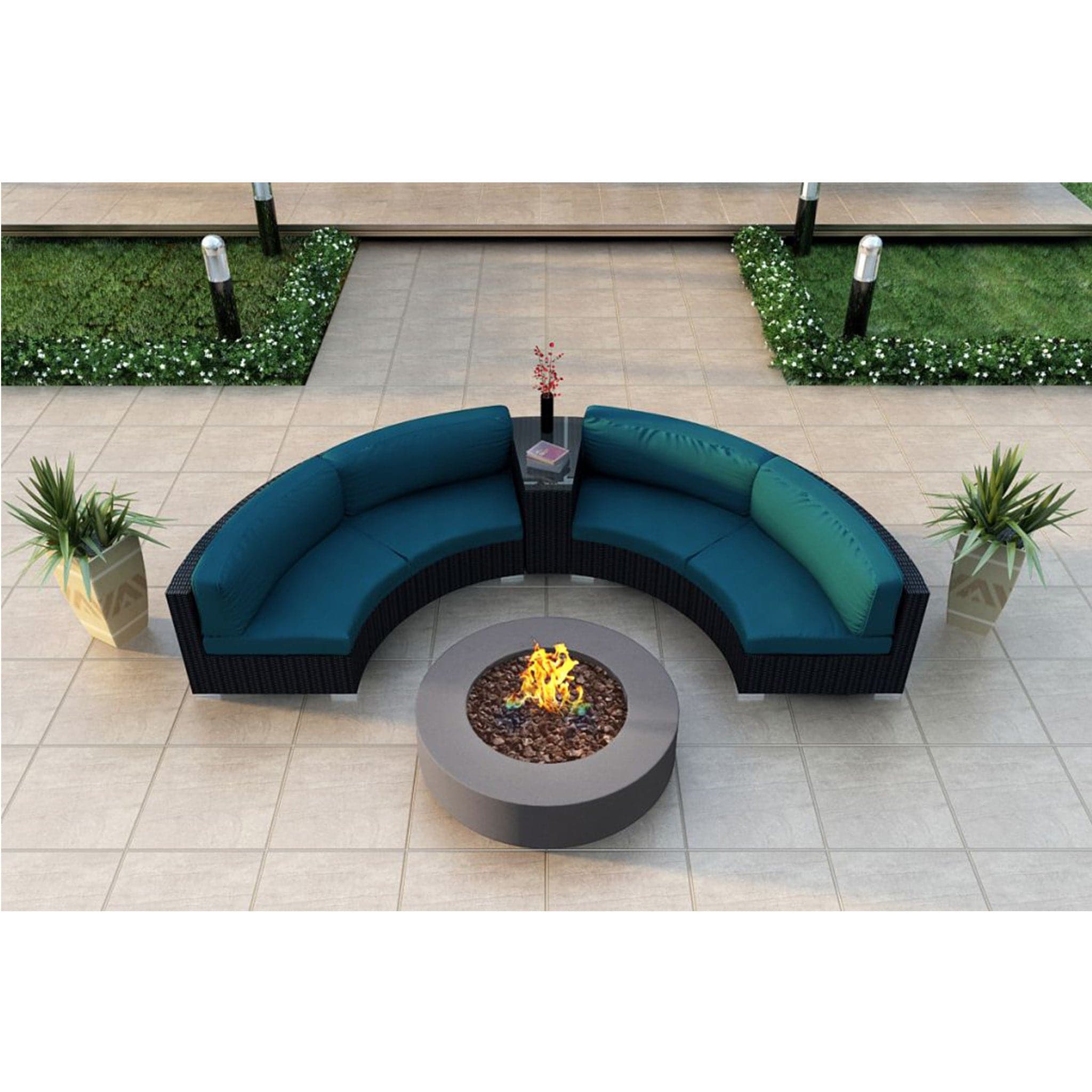 Urbana 4 Piece Curve Sectional Set、mySite、neckold