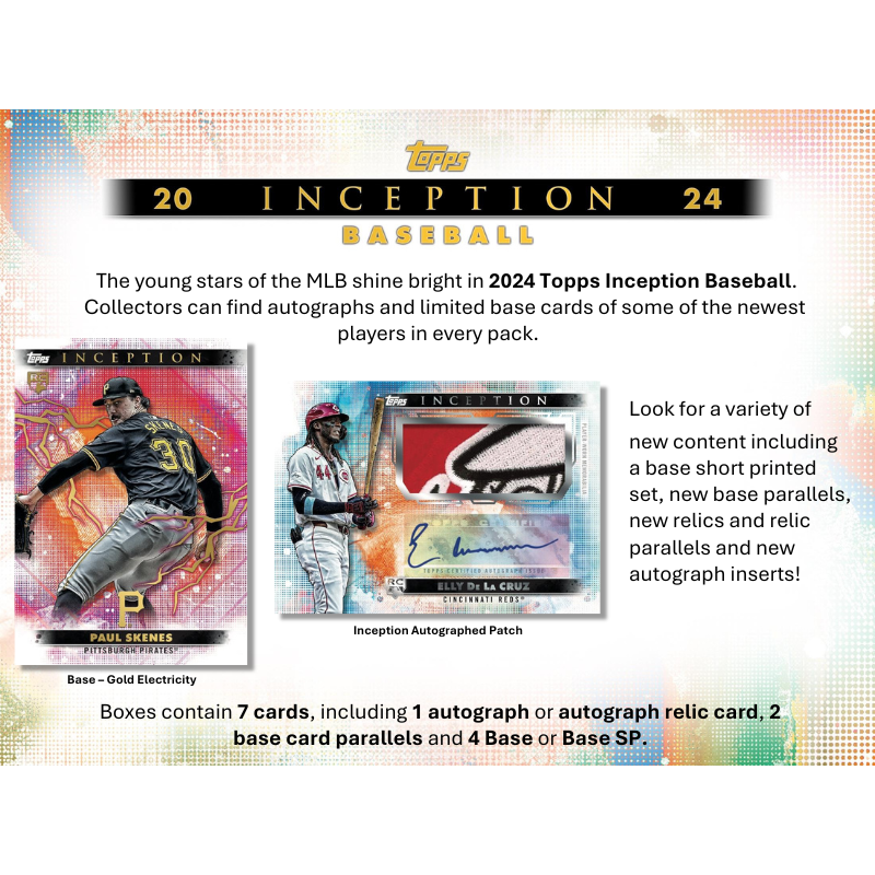 2024 Topps Inception Baseball Hobby Box、mySite、waistdrama