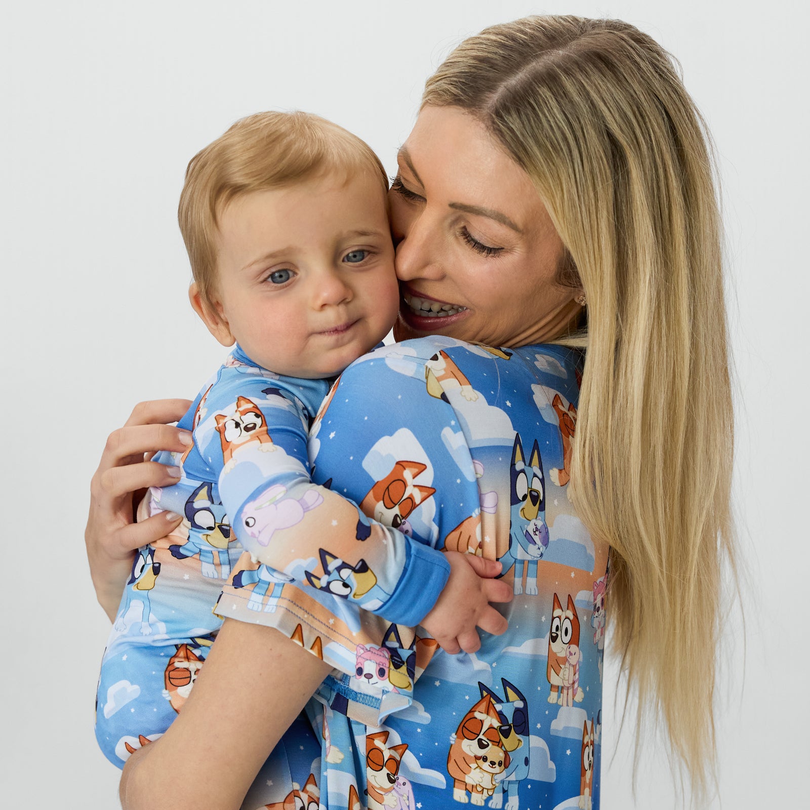  Bluey Blue Sleepytime Women's Short Sleeve Pajama Top、mySite、layawaytickets