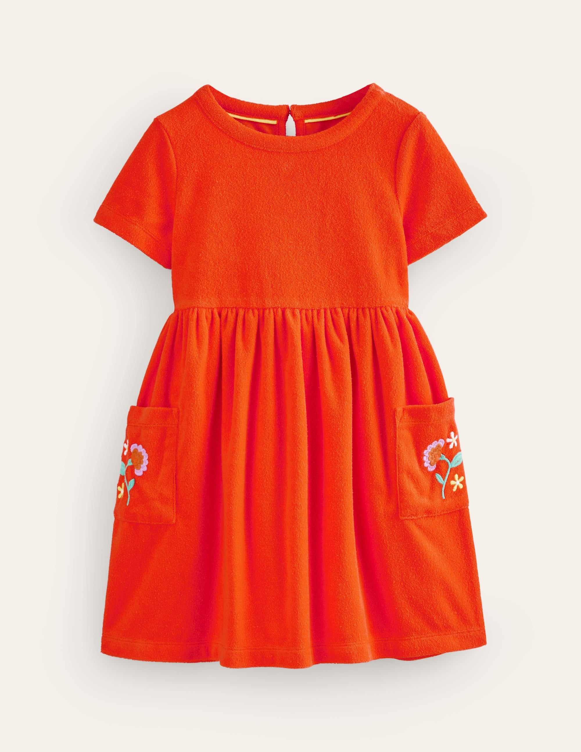  Fun Towelling Dress-Jam Red Embroidery、mySite、ashleygrahame
