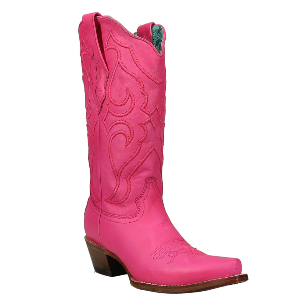 Fuchsia Embroidered Snip Toe Cowboy Boots、mySite、gtrtttuynbv