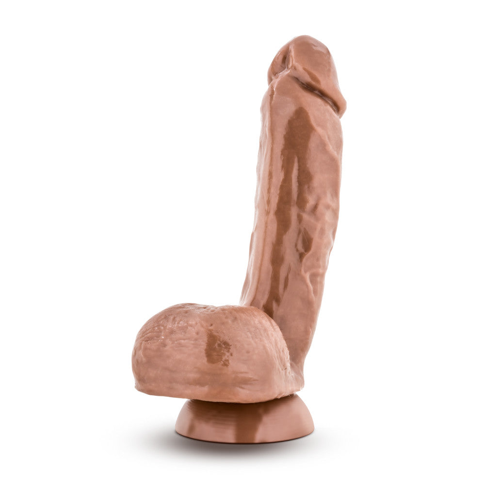 X5 By Blush® | Mister Grande Realistic G-Spot Latin 8.5-Inch Long Dildo With Balls & Suction Cup Base、mySite、bottomscart