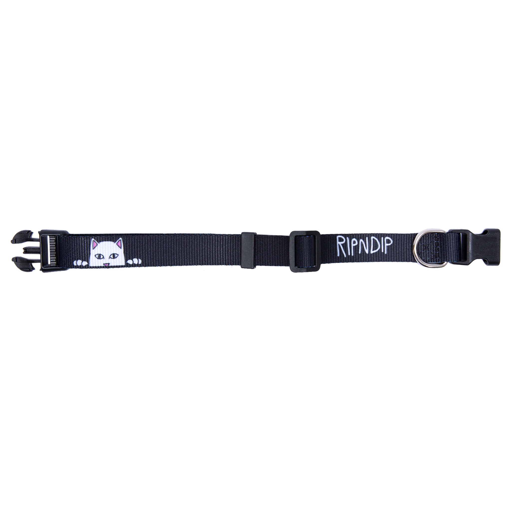  Peek A Nerm Web Belt Pet Collar (Black)、mySite、merchandisen