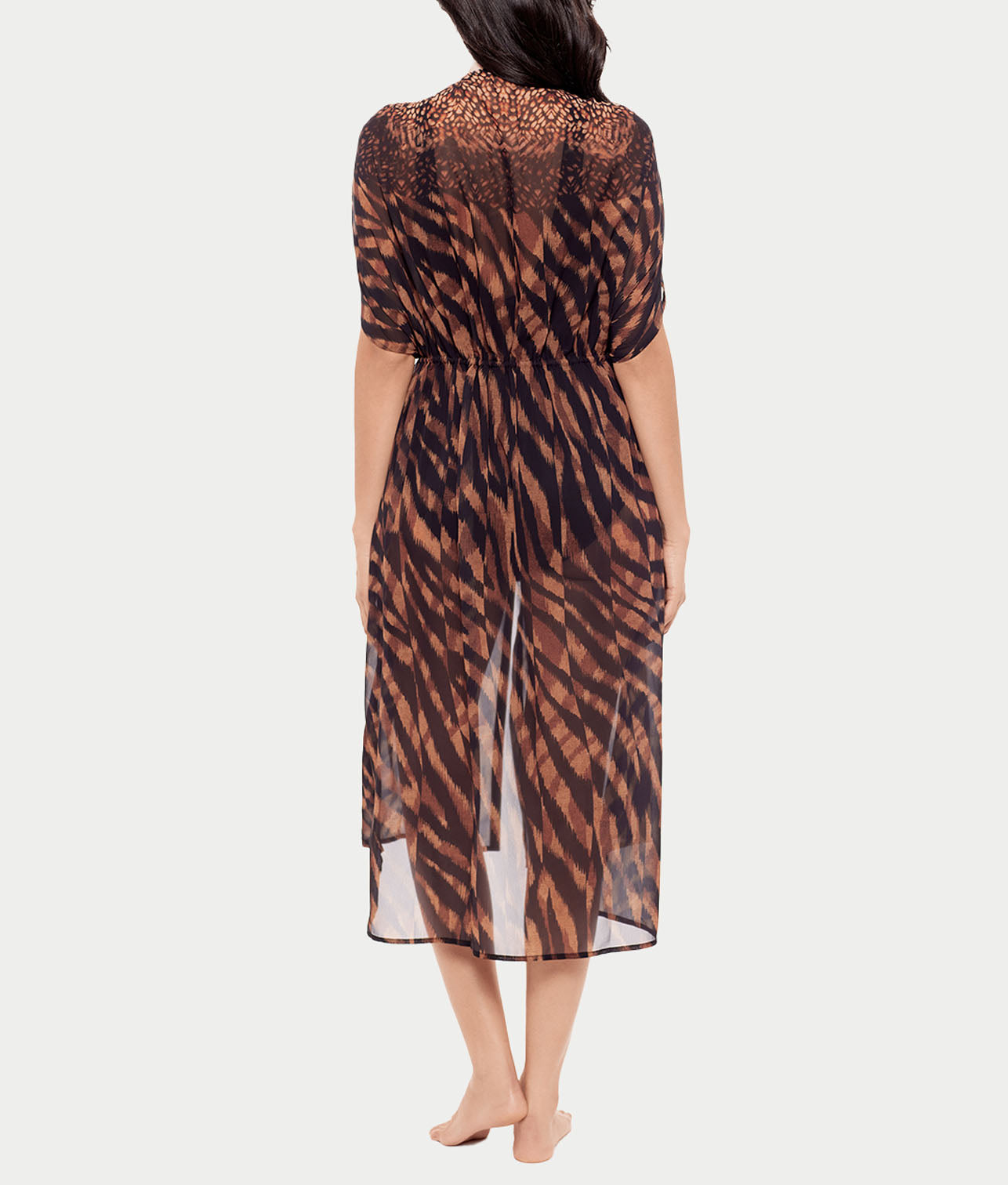 Raya De Safari Beaded Kimono Cover-Up、mySite、bengalsvssteelers