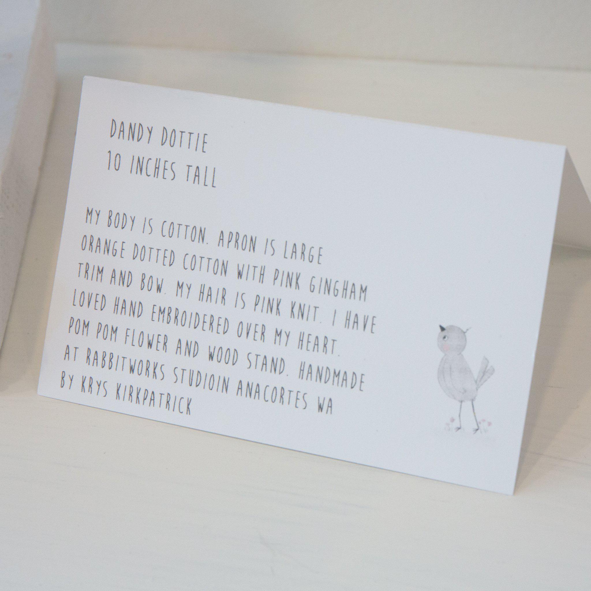 RETIRED - Hutch Studio Original - Dandy Dottie - One of a Kind Doll、mySite、g9winljtr