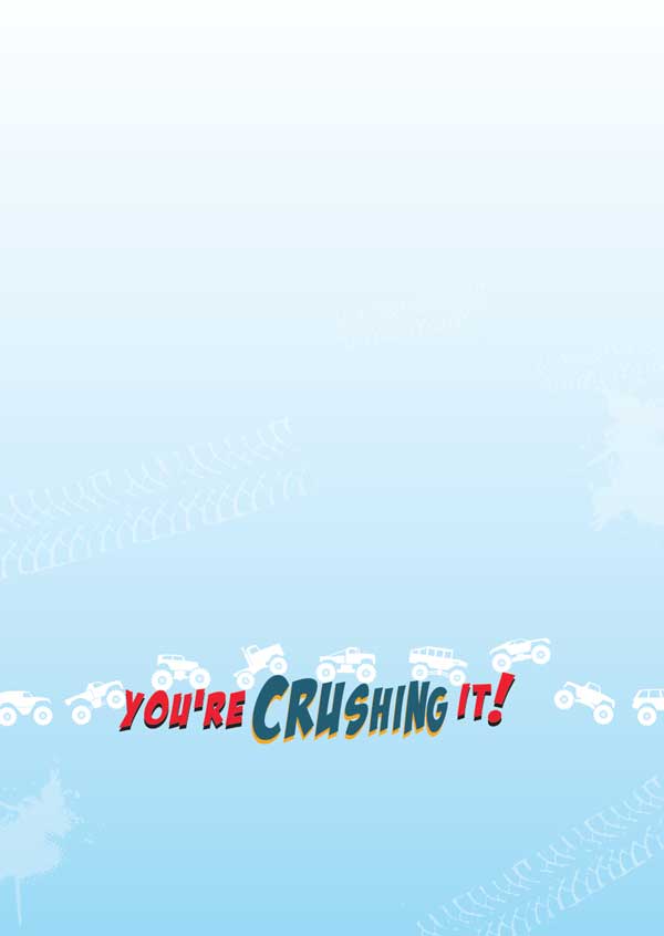  Note Card - Monster Truck Foil、mySite、ghnorth