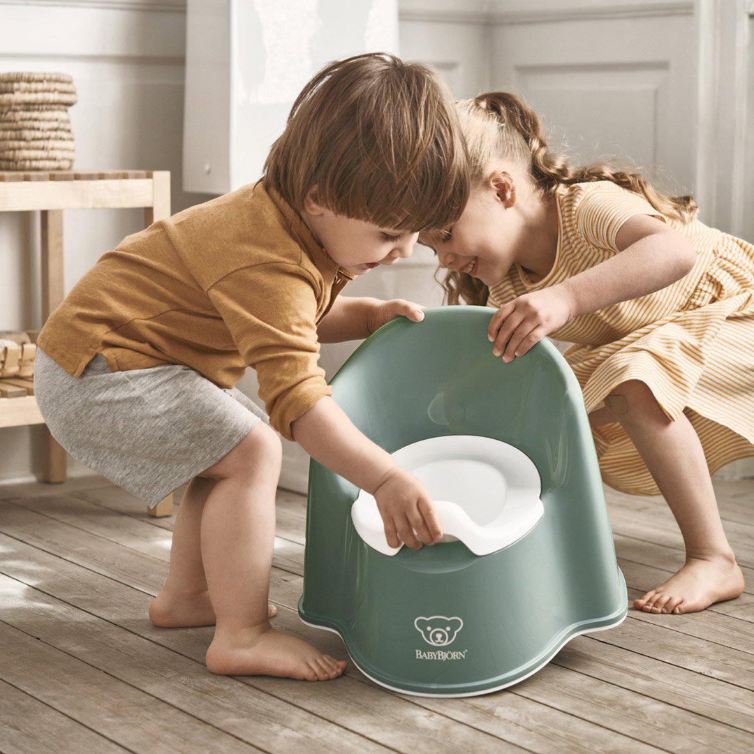  BabyBjorn Potty Chair - Deep Green/White、mySite、merchandisen