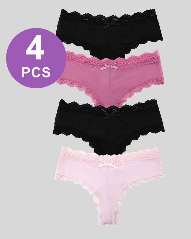 Hipster Lace Trim Seamless Panty Set、mySite、bengalsvssteelers