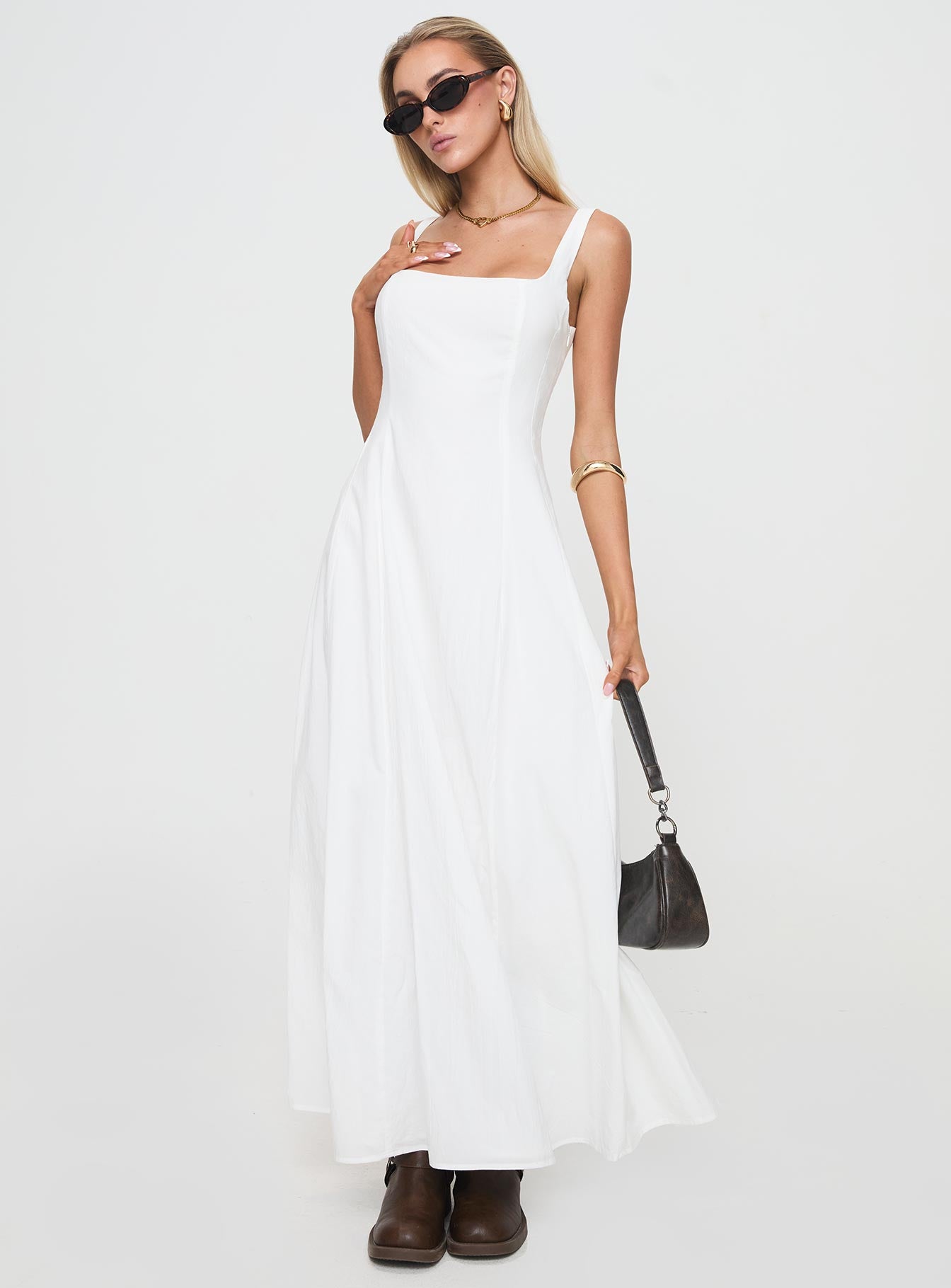 You Can Maxi Dress White、mySite、solidvoid