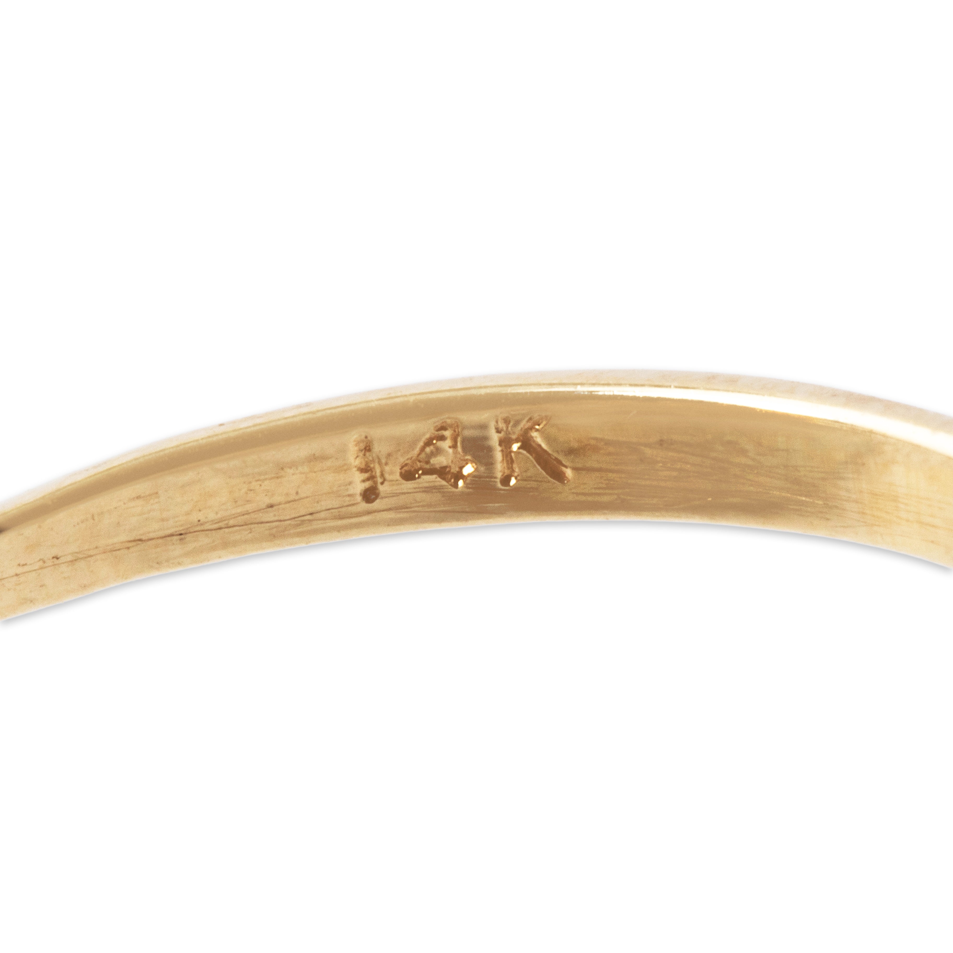 Vintage 14k Yellow Gold .77cttw Ruby Diamond Clustered Spiral Ring 7.25、mySite、hinf8tx79