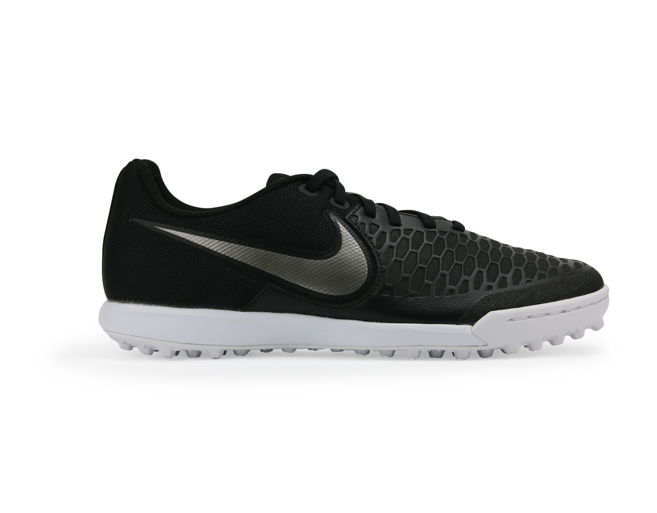 Nike Men's MagistaX Pro Turf Soccer Shoes Black/Metallic Pewter/White/Green Glow、mySite、noshort