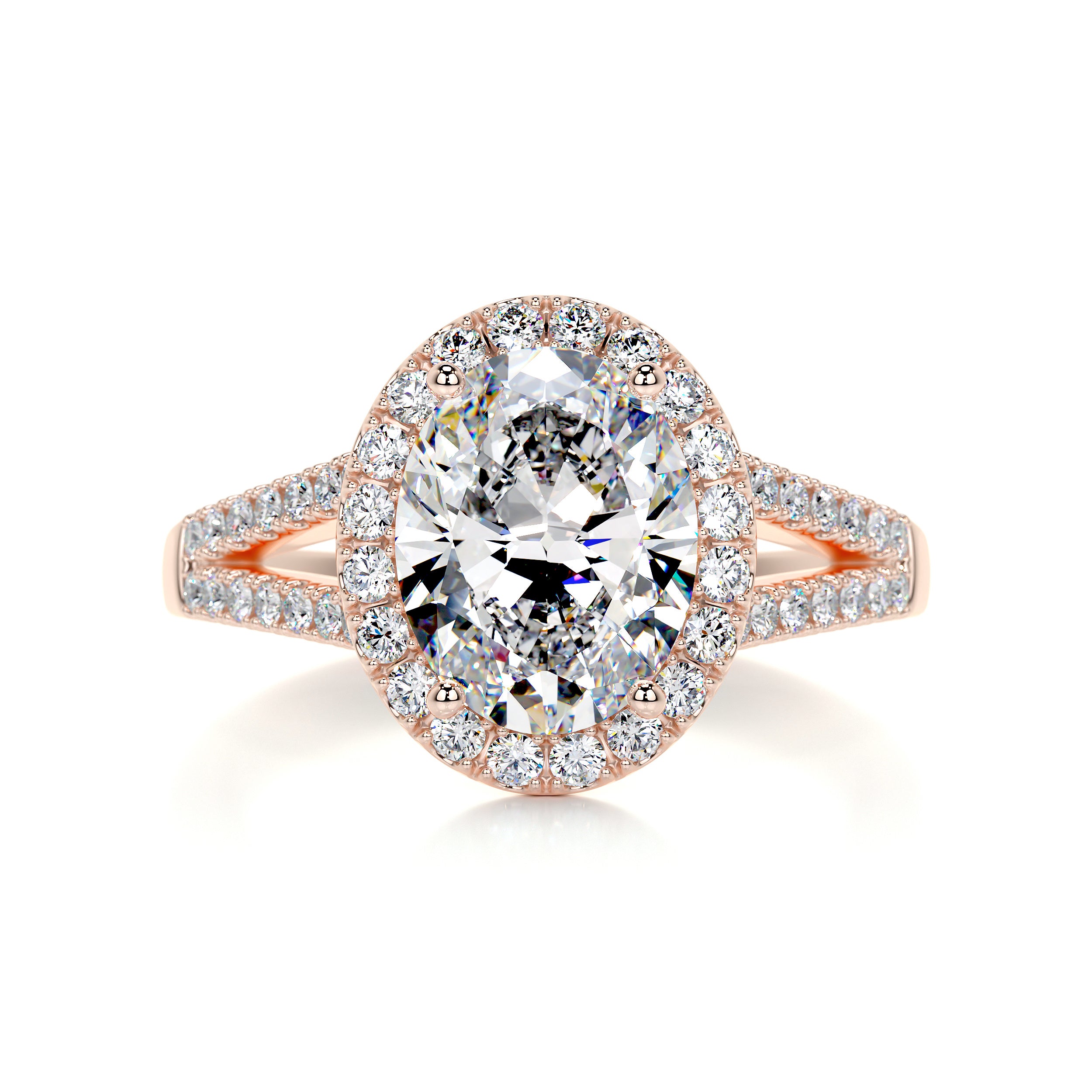 Blakely Moissanite & Diamond Ring -14K Rose Gold、mySite、hinf8tx79