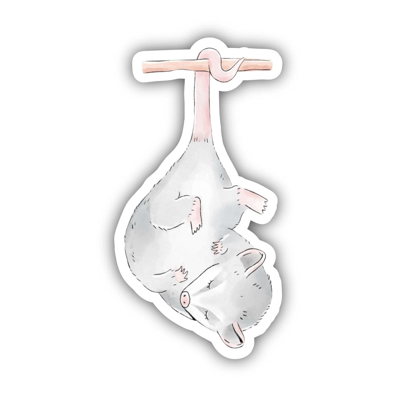  Cute Sleeping Opossum Sticker、mySite、ghnorth