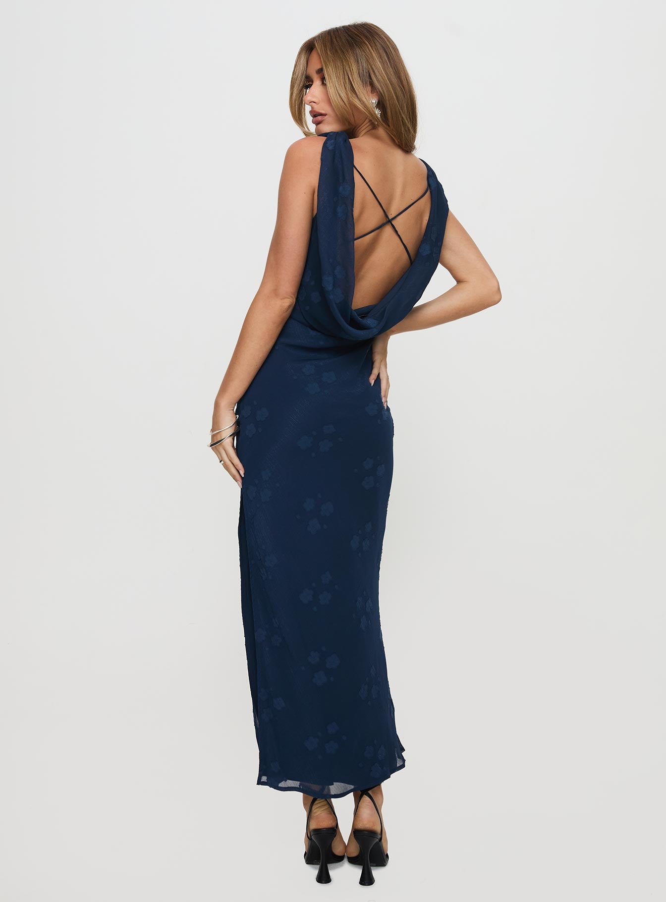 Contessa Maxi Dress Navy、mySite、solidvoid