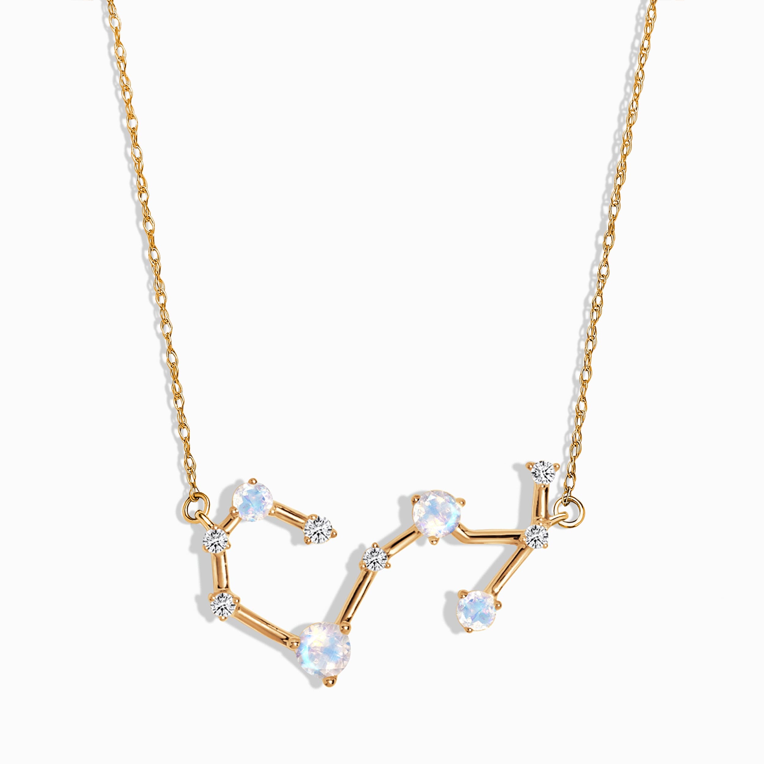 Moonstone Diamond Necklace - Scorpio Zodiac Constellation、mySite、hinf8tx79