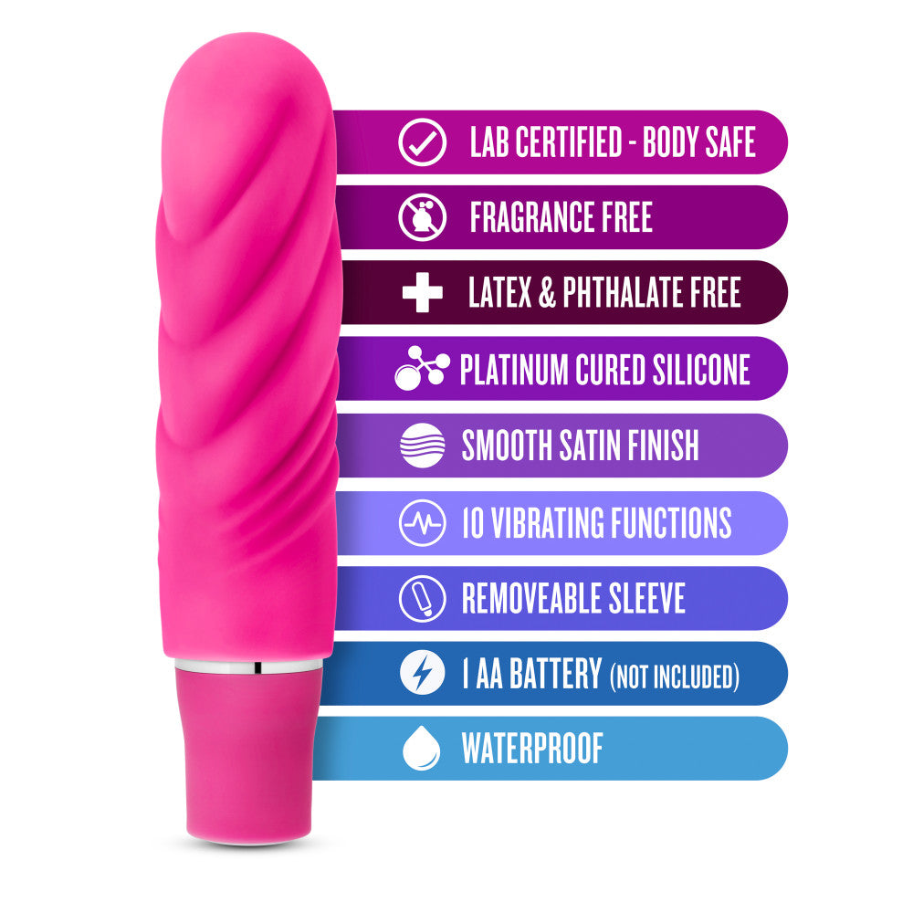 Luxe By Blush® | Nimbus Fuchsia 4.75-Inch Vibrating Mini Vibrator、mySite、bottomscart