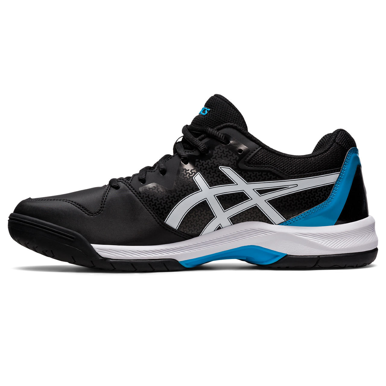 Asics Gel Dedicate 7 Men's Tennis Shoe (Black/Blue)