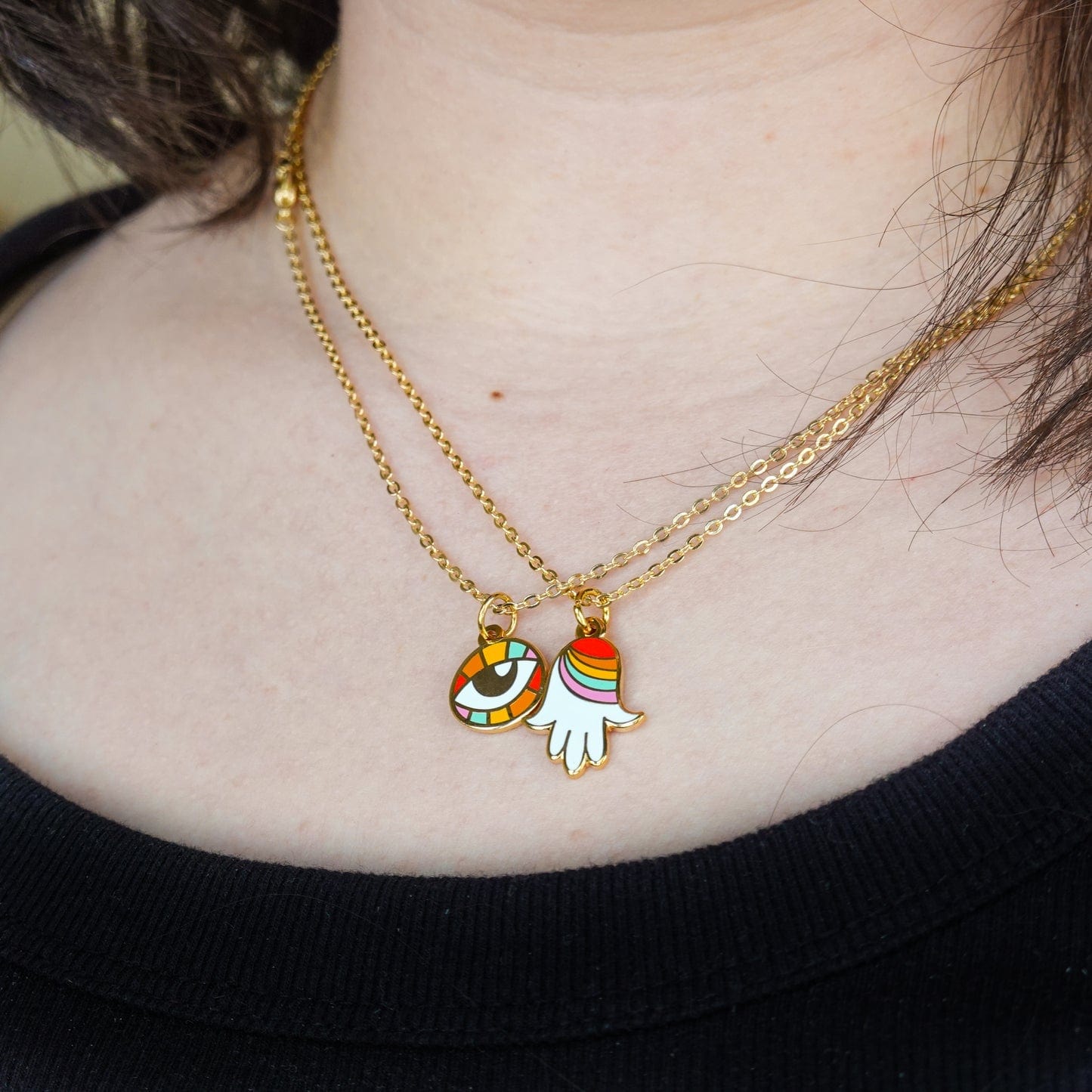 Rainbow Hamsa Necklace、mySite、topwebapps