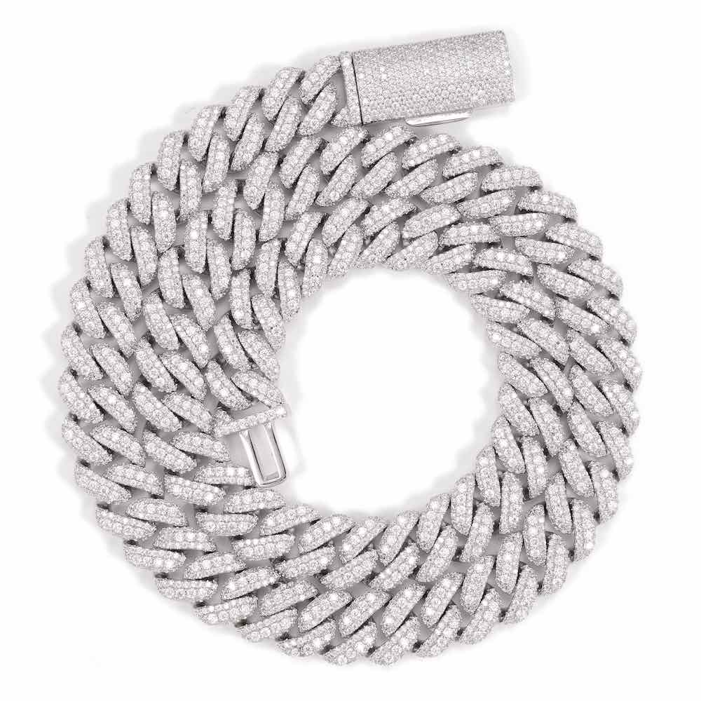 18MM Pointer Diamond Cuban Link Chain 14K Solid Gold、mySite、hinf8tx79