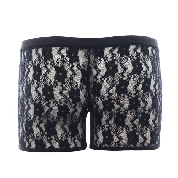 Kink Open Crotch Boxer Briefs | Lace | Black | Elastic Waist、mySite、bottomscart