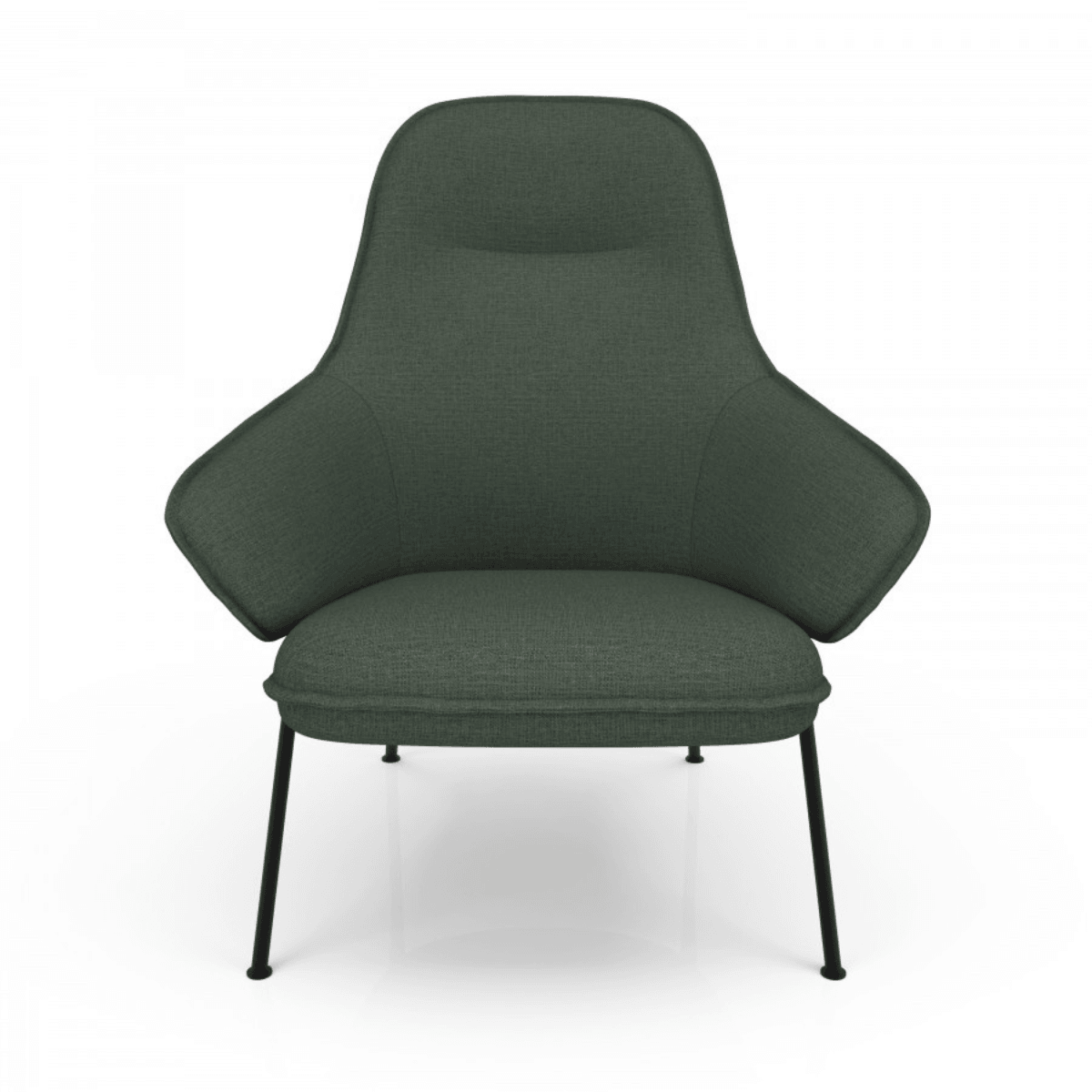 Wolfgang High Back Lounge Chair - Metal、mySite、neckold