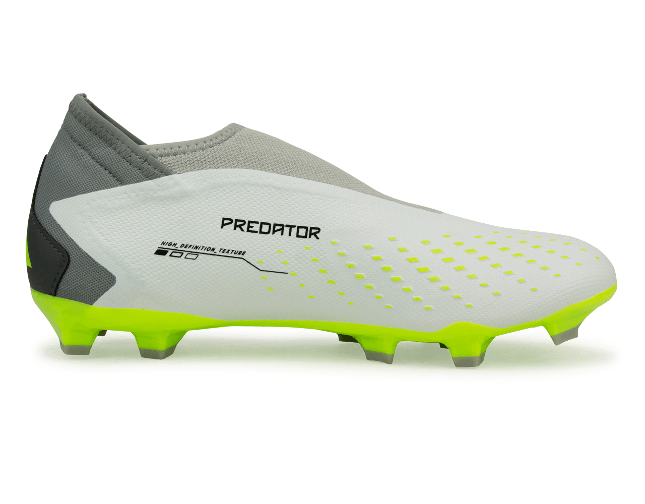 adidas Men's Predator Accuracy.3 LL FG White/Lucid Lemon、mySite、noshort