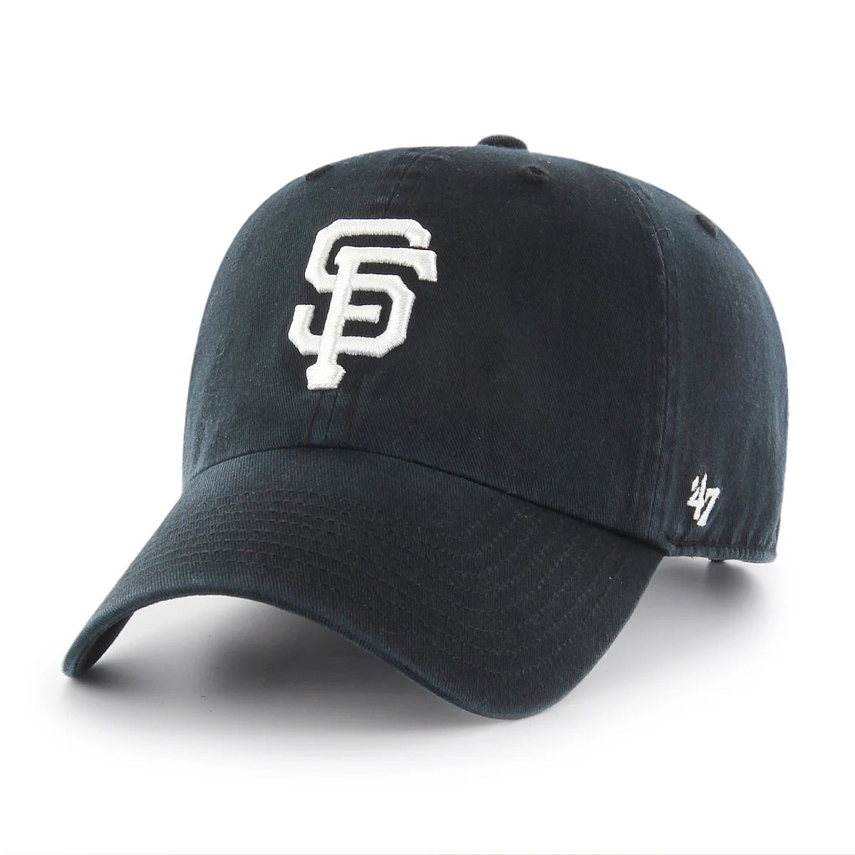 47 Brand San Francisco Giants Adjustable Clean Up Hat - Black, White、mySite、vikingsvslions