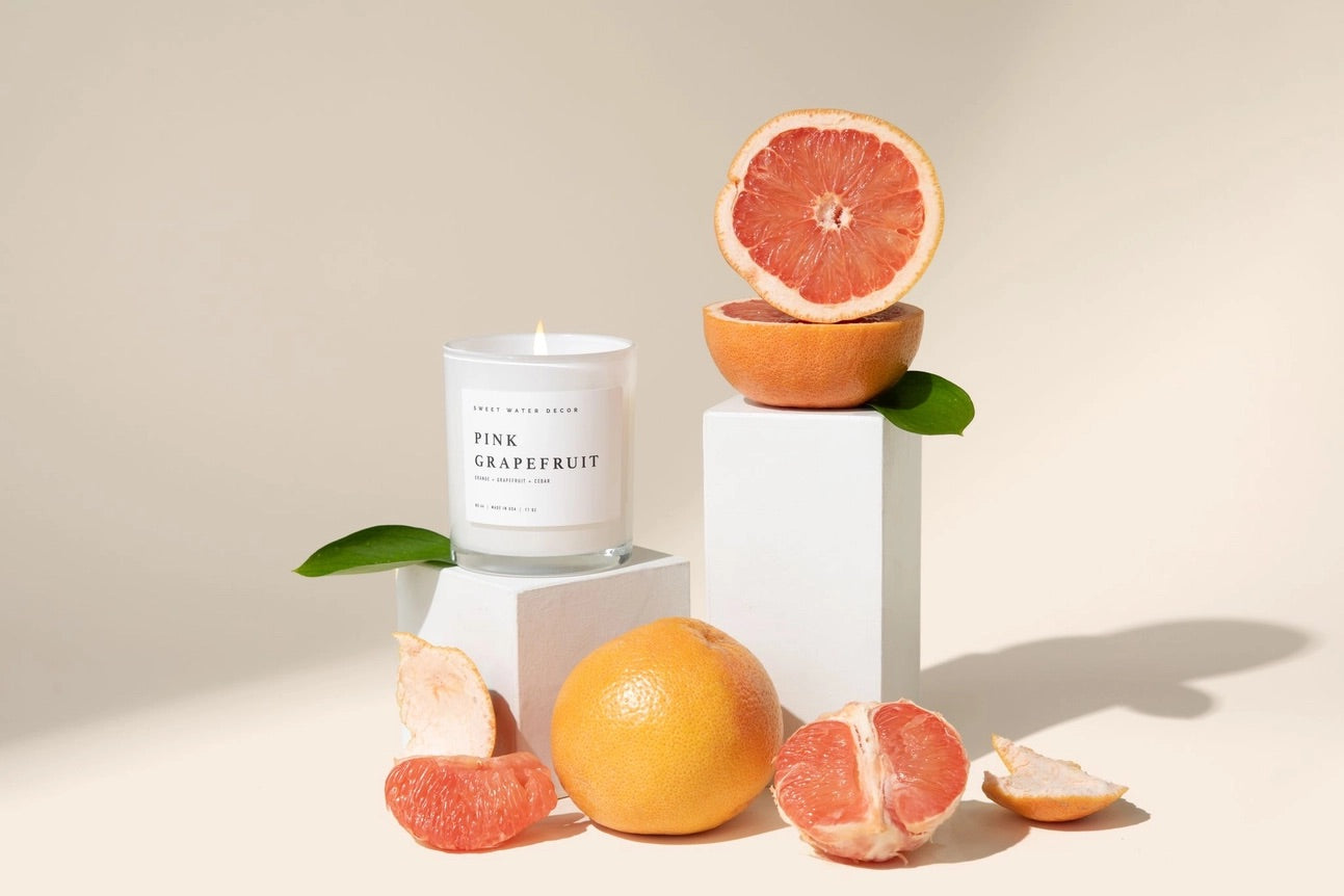Pink Grapefruit 11 oz Soy Candle、mySite、g9winljtr