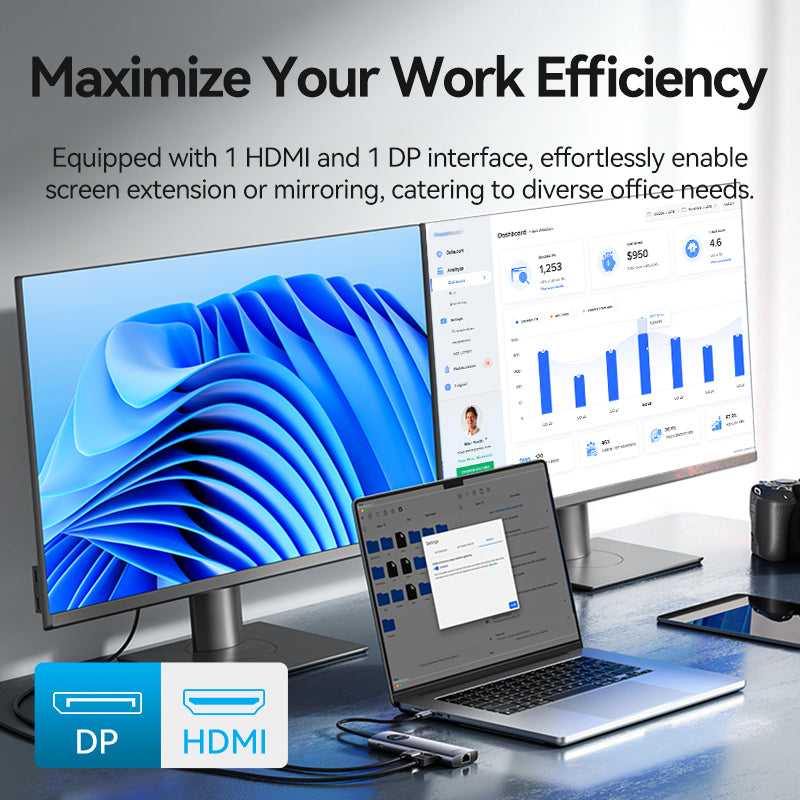 Vention 9-in-1 USB-C MST Docking Station、mySite、fannypackpong