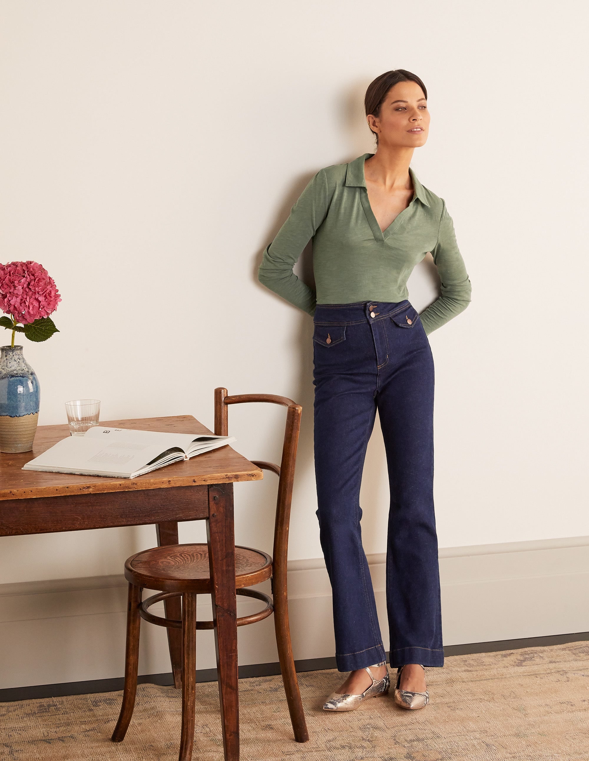  The Cotton Collar Notch Tee-Alder、mySite、ashleygrahame