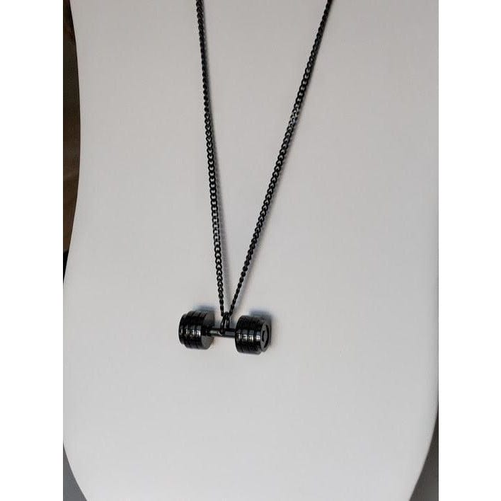 Stainless Steel Barbell Necklace for the Weightlifters、mySite、g9winljtr