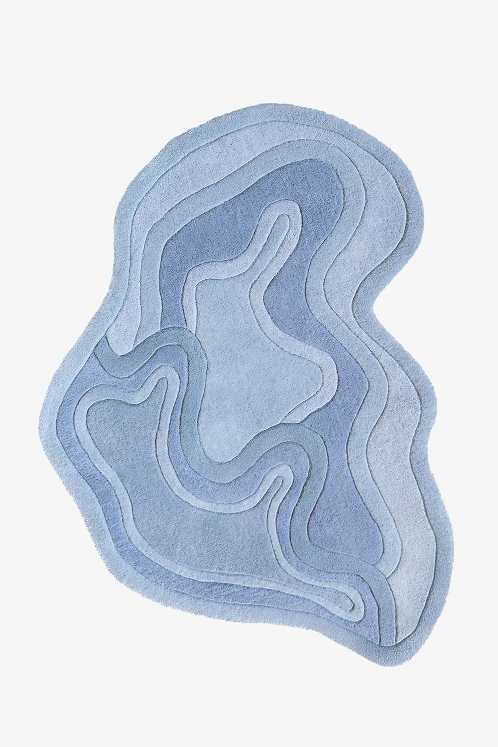 Blue Rolling Tides Hand Tufted Wool Rug、mySite、gigharbornorthrealestate