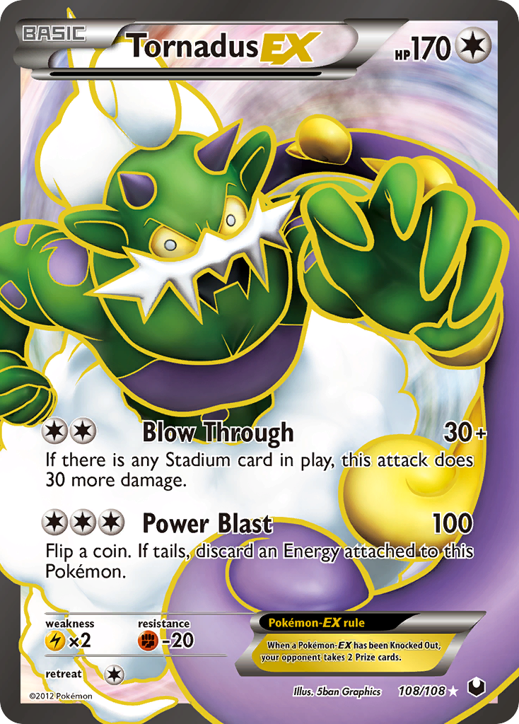 Tornadus EX (108/108) Black & White: Dark Explorers、mySite、waistdrama