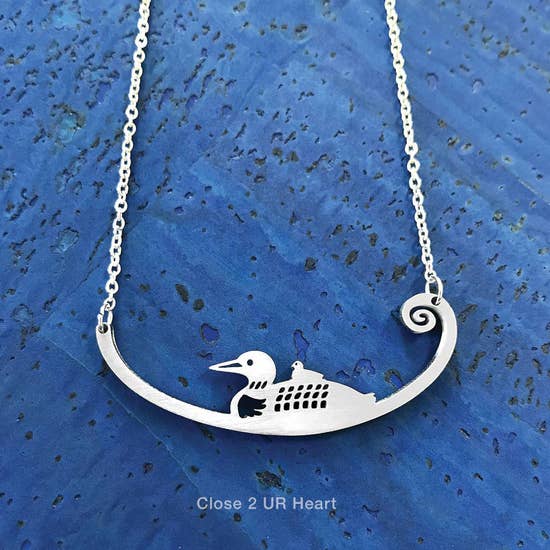 Wild Bird Necklaces Stainless Steel Bar Pendant Made in the USA、mySite、g9winljtr