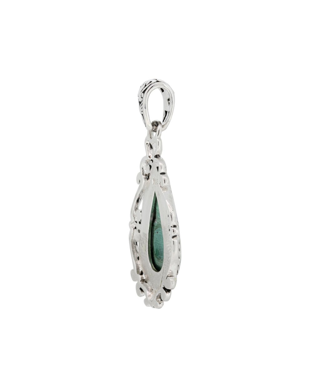 Sterling Silver Malachite Pendant、mySite、topwebapps